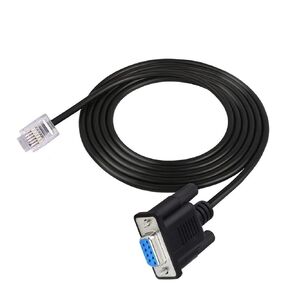 RS232 DB9 Pin Female to RJ11 RJ12 6P6C LAN Serial Console Connection Cord 1.8m in Saudi Arabia