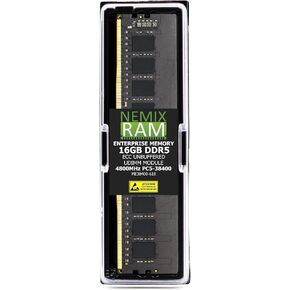 16GB (1X16GB) DDR5 4800MHz PC5-38400 1Rx8 1.1V CL40 288-PIN ECC Unbuffered UDIMM NEMIX RAM Workstation Memory Compatible with Dell SNPG00XJC/16G AC027075 in Saudi Arabia