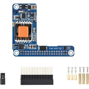 Power Over Ethernet PoE/PoE+ HAT for Raspberry Pi 5 / CM 5, IEEE 802.3af/at Network Standard, 5V 5A Output, Isolated SMPS, Compatible with Raspberry Pi 5 Official Case and Active Cooler in Saudi Arabia