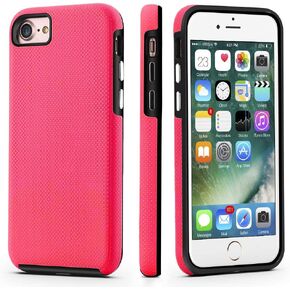 CellEver for iPhone 5/5s/SE Case (1st Gen 2016 Edition) - Dual Guard Series, Military Grade Protection, Slim-Fit, Sturdy Shock Absorbent Phone Cover (Pink) in Saudi Arabia