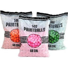 Paintballs 500 Count Bag .68 Caliber Ammo Good for Any .68cal Paintball Marker Gun in Saudi Arabia