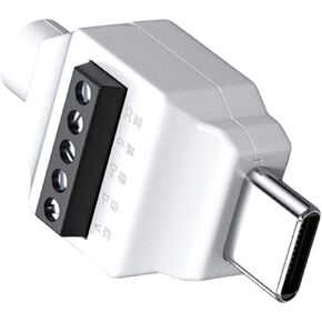 USB Type C Male to 5Pin / 4pin Spring Terminal Connectors for Efficient Repair, Data Transmission Charging USB C Solderless Connectors in Saudi Arabia