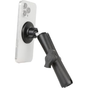 Magnetic Cell Phone Holder Base with 3.54" Double Socket arm for MagSafe iPhone 17 16 15 14 13 Series,Compatible with RAM B Size Mounts in Saudi Arabia
