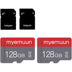 2 Pack 128 GB Micro Memory Card with Adapter, TF Memory Card Class 10, Mini Memory Card for Smartphone/Tablet/Personal Computer (128GB*2-U1) in Saudi Arabia