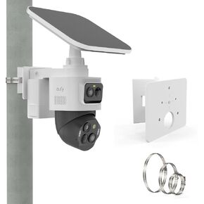 HOLACA Outdoor Pole Mounting Bracket Compatible with eufy PoE Bullet-PTZ Cam S4,eufy PoE NVR Security System S4 Max, eufy Security eufyCam S4 and eufy PoE Bullet E40 Camera (White) in Saudi Arabia