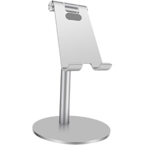 Angoily Telescopic Rotatable Phone Holder Stand for Desk Use Compatible Phones and Tablets for Home Office Study Room Silver in Saudi Arabia