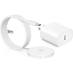 [Apple MFi Certified]Magnetic Wireless Charger for iPhone 17,15W Fast Apple Wireless Magnetic Charging Pad 3FT,MagSafe Charger&USB C Wall Charging Block for iPhone 17e/Air/16/15/14/13,AirPods Pro 3/2 in Saudi Arabia