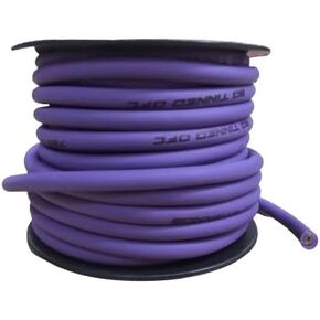 Full Tilt by Sundown Audio 8 AWG OFC Tinned Copper Wire – 50ft Bulk Spool, Ultra-Flexible Car Audio Power/Ground Cable, Anti-Corrosion, 735 Strands – Matte Purple in Kuwait