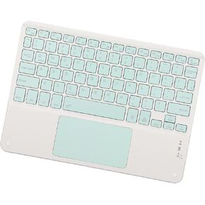 CHICIRIS Keyboard with Touchpad, Ultra Thin 10inch Multifunctional Bluetooth Keyboard with RGB Backlight, Quiet Scissor Keys, Water Proof, for Smartphone Tablet Laptop PC Home Office (Pink) in Saudi Arabia