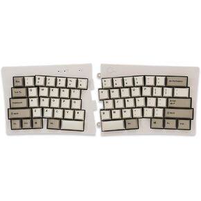 BAROCCOMiSTEL MD600 Alpha BT Rhino Non-RGB, TKL Ergonomic Mechanical Keyboard, 60% Split-Alice Layout, PBT Double Shot Keycap (Transparent), Bluetooth5.0, Mac/Windows OS Compatible (Red) in Saudi Arabia