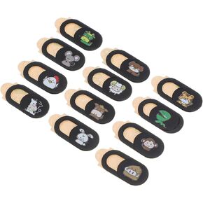 Webcam Cover Slide Abs Material 12pcs with Chinese Zodiac Pattern Privacy Protection Camera Covers, Design Fits Web Camera Nicely for Laptop and Tablet for Office and Home Use in Saudi Arabia
