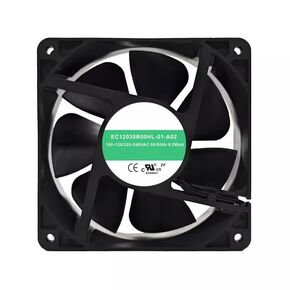 EC12038B00HL-01-A02 120X120X38MM 110-120/220-240V 9.5W 2-Wire Cooling Fan in Saudi Arabia