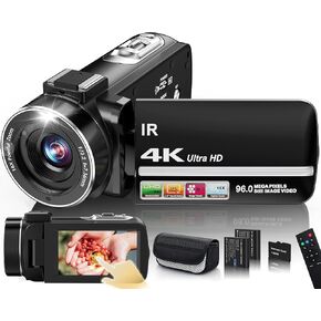 4K Video Camera Camcorder 96MP Vlogging Camera for YouTube and Beginners in Saudi Arabia