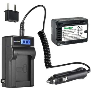 Kastar 1-Pack VW-VBT190 Battery and LCD AC Charger Compatible with Panasonic HC-V160, HC-V160K, HC-V160GK, HC-V180, HC-V180K, HC-V180GK, HC-V201, HC-V201K, HC-V210, HC-V210M, HC-V210GK, HC-V210MGK in Saudi Arabia