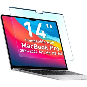 VINTEZ Magnetic Blue Light Screen Protector Compatible With MacBook Pro 14" 2021, 2022, 2023, 2024, 2025, M1, M2, M3, M4, M5 Anti Blue Light Blocking Filter for Laptop in Saudi Arabia