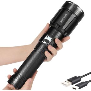 UNROEVS Brightest Flashlight 35000 High Lumens,28000 mAh USB Outpot in Saudi Arabia