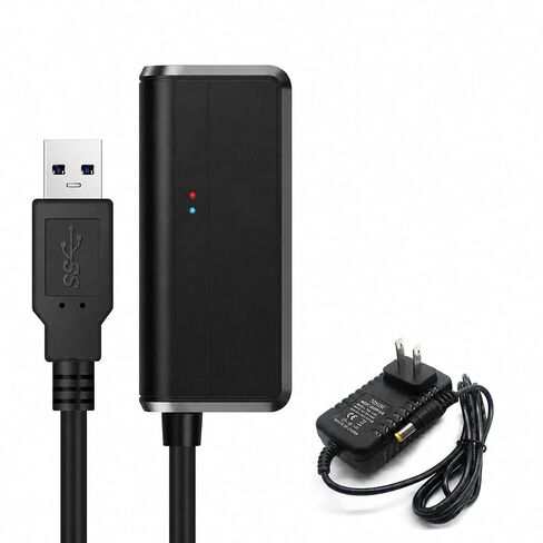 USB 3.0 to SATA Adapter Cable, 2.5"/3.5" HDD SSD Converter, UASP 5Gbps, 12V/2A Power Adapter Included, for WD Seagate Toshiba Samsung Hitachi, Windows Mac PS4 Compatible in Saudi Arabia