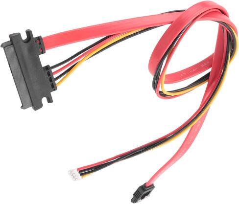 Hard Drive Data Power Supply Integrated Cable Small 4Pin Female & SATA 3.0 Male to SATA 22Pin(7+15Pin) Data Power Cable in Saudi Arabia