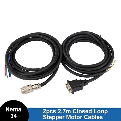 2.7m AWG18 34 Closed Loop Stepper Motors Extension Cable Kit for 34 Closed Loop Stepper Motors & for Encoder in Saudi Arabia