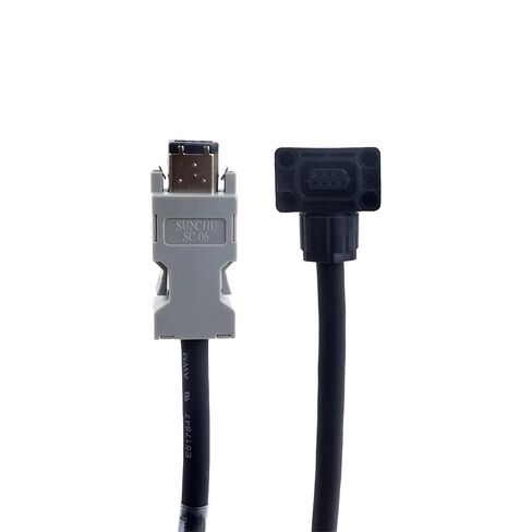 1 pcs 10m Motor and Encoder Cable with Connectors Kit for A6 Series 17-bit Servo Motor in Saudi Arabia