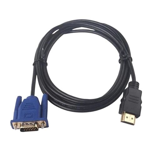 1.8/3m 1080P HDMI-Compatible to V/GA 15Pin Male Cord Adapter for HDTV HD LCD for Connecting Computer TV Projectors FC(1.8M) in Saudi Arabia