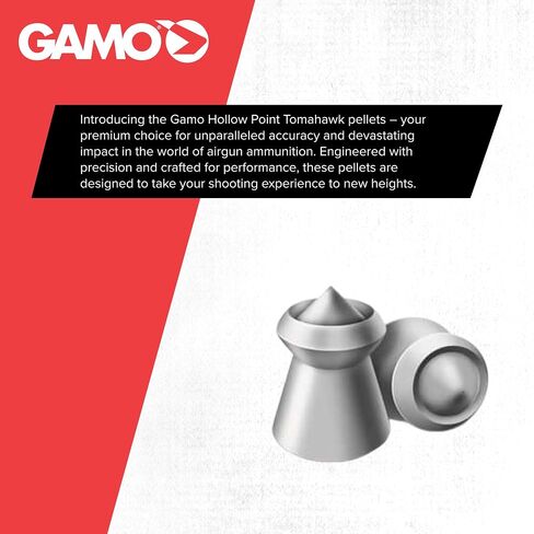 Gamo Tomahawk Hollow Point Air Gun Pellets, Multiple Caliber Options in Saudi Arabia