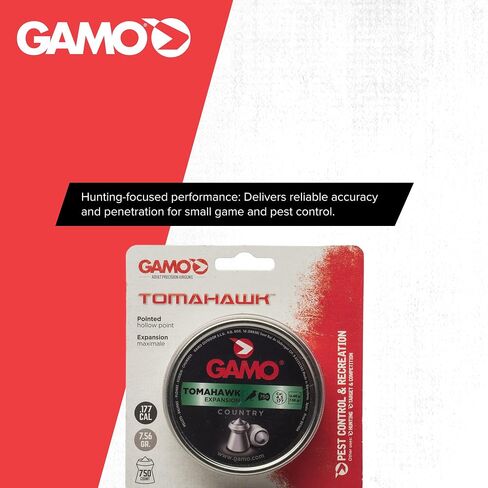 Gamo Tomahawk Hollow Point Air Gun Pellets, Multiple Caliber Options in Saudi Arabia