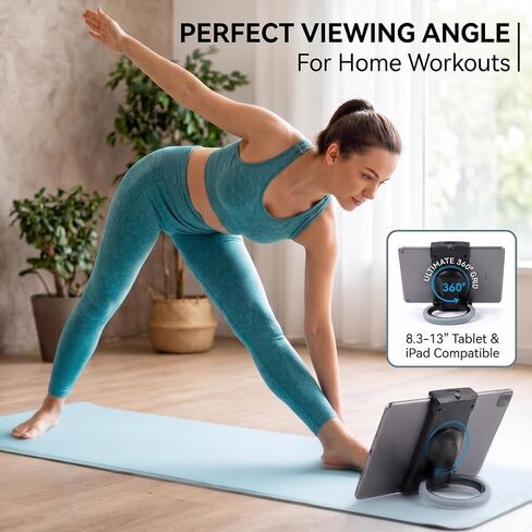 Tablet Stand, 360° Swivel POS Holder for 6"-13" iPad & Tablets, Black in Saudi Arabia