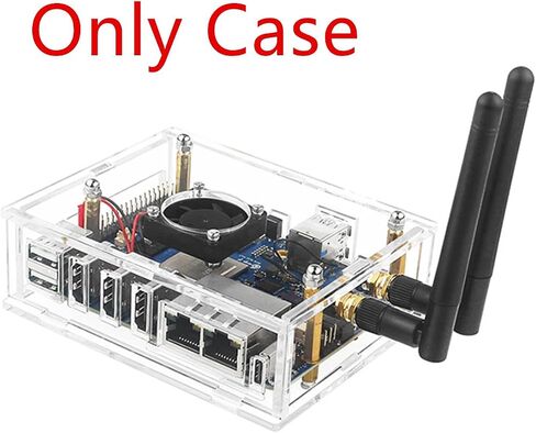 Acrylic Enclosure Case House with Cooling Fan for Pi 5 Plus in Saudi Arabia