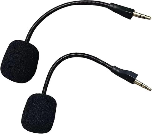 Microphone for Headse 2pcs Replacement 3.5mm Microphone Game Headset Mic MIC Boom Flexible for Gaming Headsets in Saudi Arabia