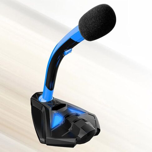 USB Gaming Computer Microphone 360 Rotation, with Light for Chat in Saudi Arabia