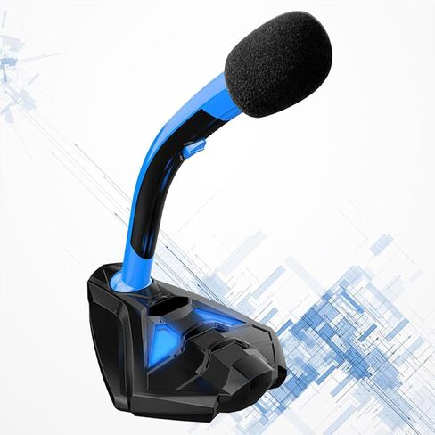 USB Gaming Computer Microphone 360 Rotation, with Light for Chat in Saudi Arabia