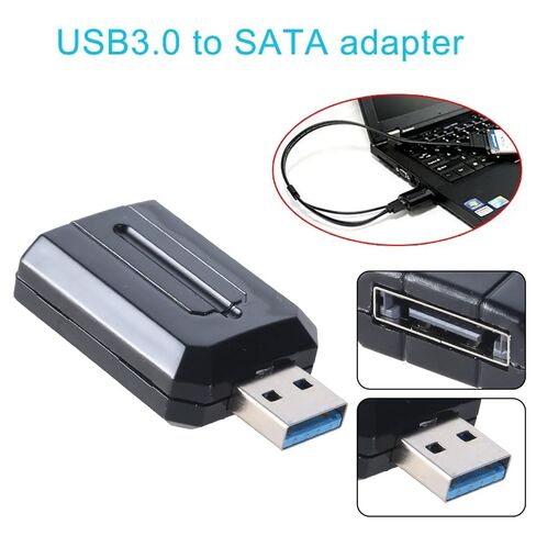 USB 3.0 to Adapter | JM539 Chipset Hard Drive Converter for 2.5 3.5 Inch SSD Hot Swap Data Transfer in Saudi Arabia