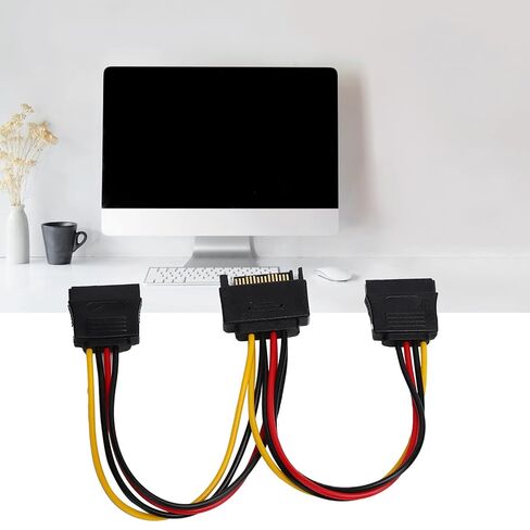 SATA Adapter Cable, 4pin to 15pin Power Cord for Hard Disk in Saudi Arabia