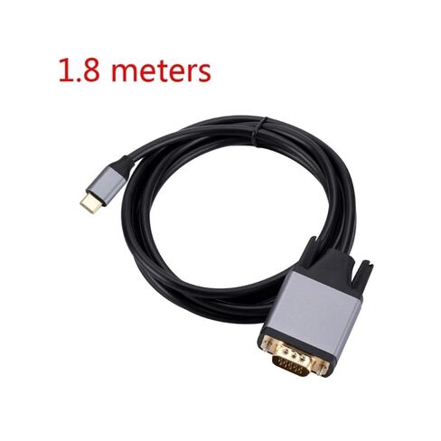 Y1UB USB C to V/GA Cord High Definition TY>pe to Converter Cord Extend Monitors Screen No Driver Needed in Saudi Arabia