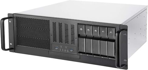 Casafoyer Technology RM41-H08 4U Rackmount Server Case with 5 x 3.5 Hot-Swappable Bay and 3 x 5.25 Bays with USB 3.1 Gen 1 RM41-H08-x - Pack of 2 in Saudi Arabia