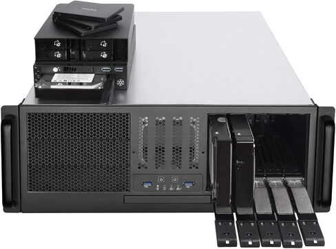 Casafoyer Technology RM41-H08 4U Rackmount Server Case with 5 x 3.5 Hot-Swappable Bay and 3 x 5.25 Bays with USB 3.1 Gen 1 RM41-H08-x - Pack of 2 in Saudi Arabia