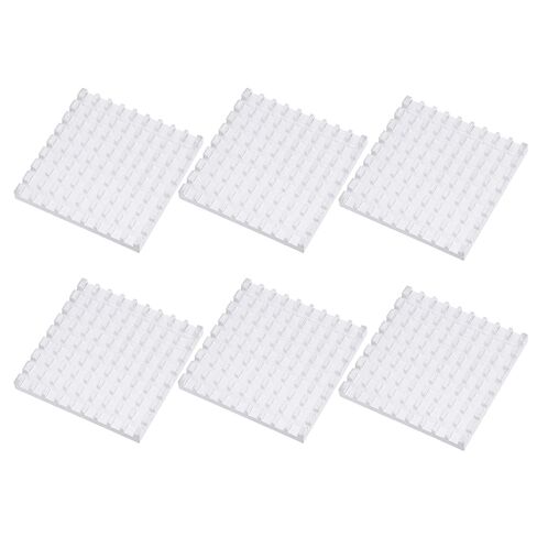 Aluminum Cooling Fin Heat Sink Cooling Fins Cooler 48 x 5 x 48mm Light Weight Compact Structure with Slotted Fine Teeth for Router CPU Amplifier Electronic Components in Saudi Arabia