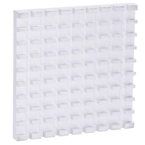 Aluminum Cooling Fin Heat Sink Cooling Fins Cooler 48 x 5 x 48mm Light Weight Compact Structure with Slotted Fine Teeth for Router CPU Amplifier Electronic Components in Saudi Arabia