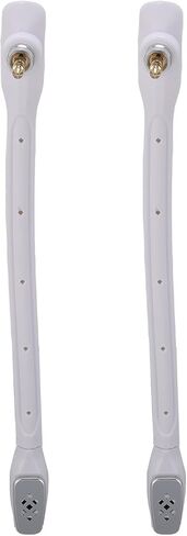 Jiawu 2pcs Plug and Play Microphone Fit Gold Plated 3.5mm Detachable Gaming Headset Mic Replacement with Wind Foam for Enhanced Voice Clarity (White) in Saudi Arabia