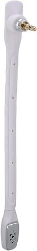 Jiawu 2pcs Plug and Play Microphone Fit Gold Plated 3.5mm Detachable Gaming Headset Mic Replacement with Wind Foam for Enhanced Voice Clarity (White) in Saudi Arabia