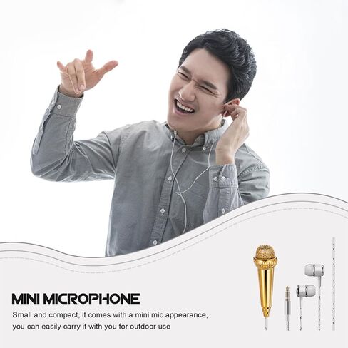 2pcs Mini Microphone for Singing Video Recording Portable Plastic in Saudi Arabia