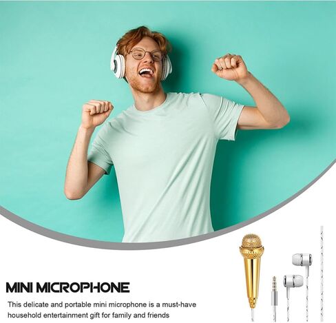 2pcs Mini Microphone for Singing Video Recording Portable Plastic in Saudi Arabia