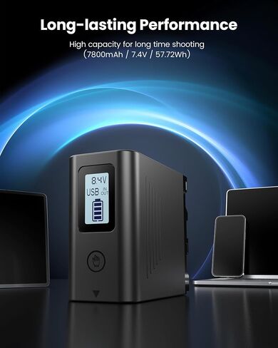 FirstPower NP-F970 Battery 2-Pack 7800mAh with USB Output LCD Display in Saudi Arabia