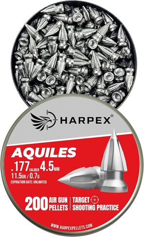 رأس سهم مدبب Harpex .177 كال أيرغون الكريات، 11.5 حبة، 200 قطعة in Kuwait