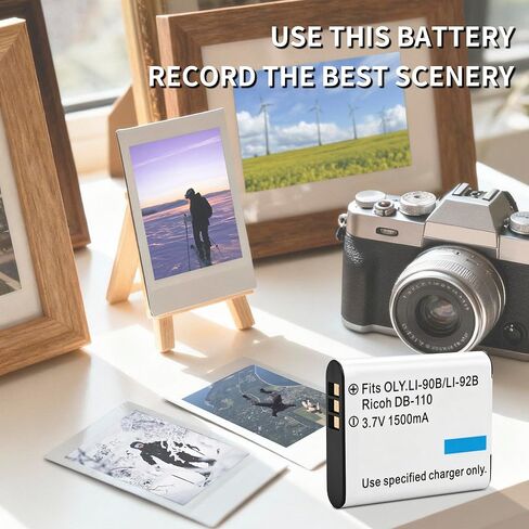 DB-110 Battery for Ricoh GR III/IIIx,Theta X,WG-6,G900/G900SE II in Saudi Arabia