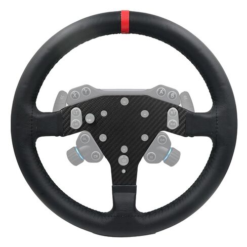 Latest Dual Perforated Leather Grip For Logitech G RS50 System; lightweight Real Carbon Fiber Compatible with Logitech G RS On Xbox Series X/S PS4/PS5 PC Wheel Hub (13 inch-Dual Perforated Leather) in Saudi Arabia
