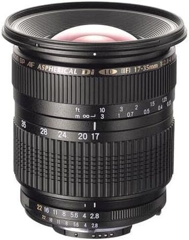 عدسة تامرون AF 17-35 ملم f/2.8-4.0 Di LD SP شبه كروية (IF) عدسة تكبير بزاوية واسعة للغاية لكاميرات نيكون الرقمية SLR in Kuwait