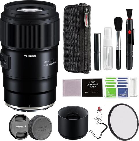 Tamron 90mm f/2.8 Di III VXD Macro Lens for Nikon Z Mount with Pixel Advance Accessories and Travel Bundle | AFF072S-700 | Tamron 90mm Lens in Saudi Arabia
