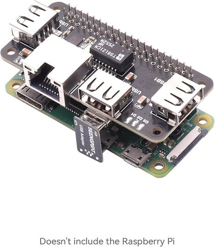 USB HUB ETH HAT for Raspberry Pi Zero, 3-Port USB 2.0 + 10/100M Ethernet in Saudi Arabia